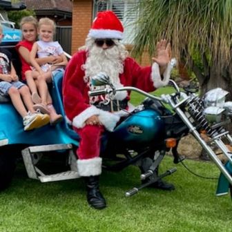 Santa On A Trike