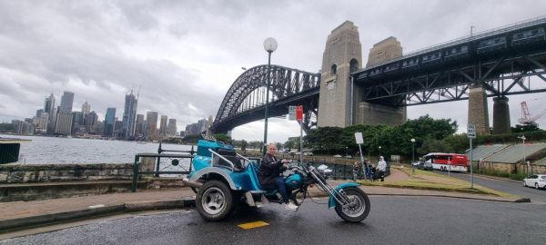 Wild ride australia harbour bridge trike tour motorcycle tour kings cross opera house