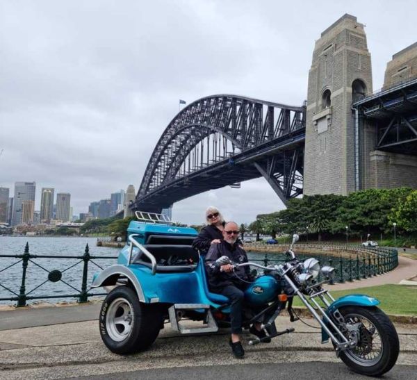 Wild ride trike tour sydney harbour bridge motorcycle tour australia