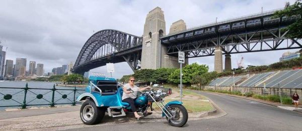 Wild ride australia harbour bridge sydney trike tour motorcycle tour kings cross