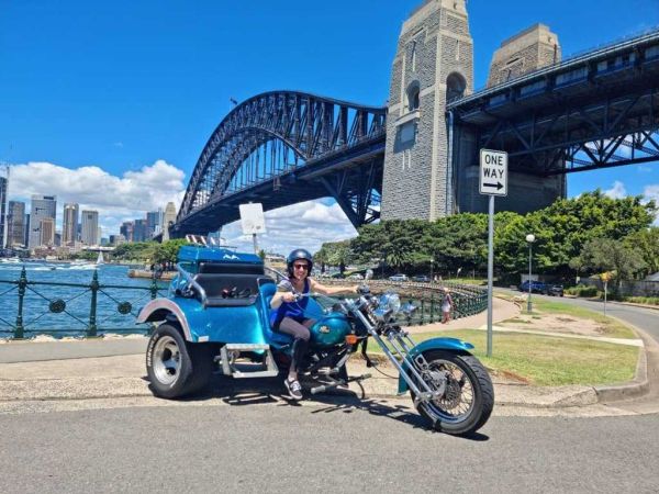 Wild ride sydney harbour bridge trike tour motorcycle tour