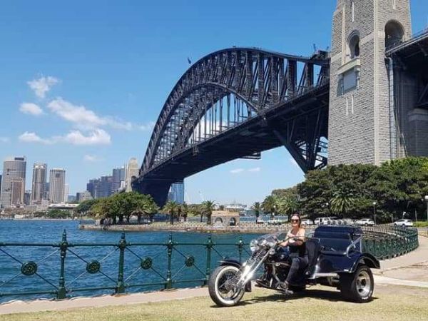 Wild ride trike tour sydney harbour bridge motorcycle tour