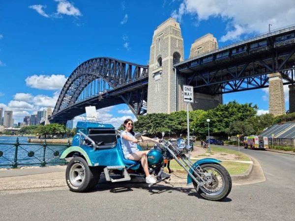 Wild ride australia trike tour motorcycle tour harbour bridge opera house luna park kings cross