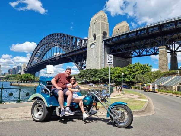Wild ride australia trike tour motorcycle tour harbour bridge opera house luna park kings cross opera house